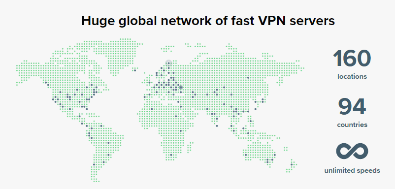 ExpressVPN在94个国家的160个地区拥有大量服务器 - Expressvpn中国评测