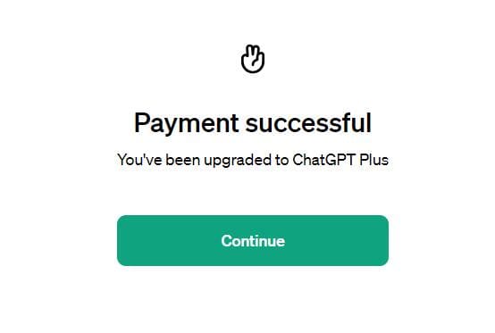 确认支付,即可成功开通ChatGPT Plus:ChatGPT Plus中国教程,如何使用支付宝购买ChatGPT Plus