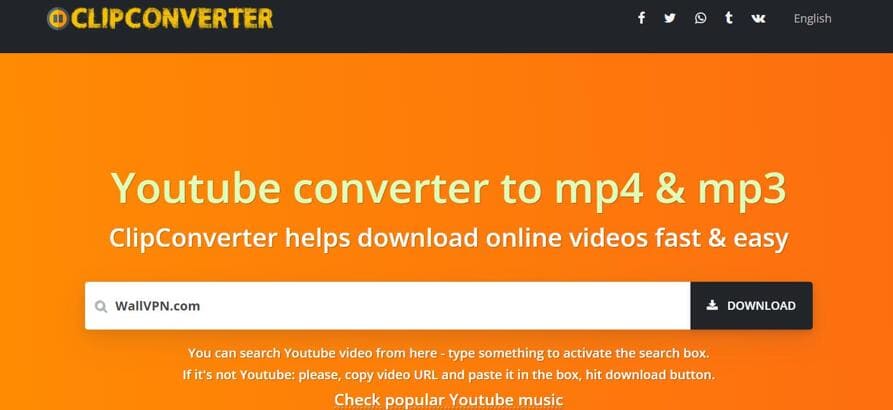 ClipConverter官网首页:油管下载工具,在线Youtube视频下载器